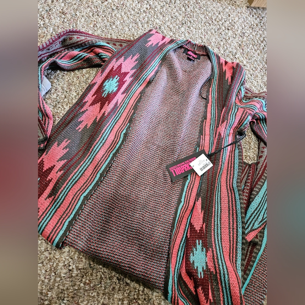 Rock & Roll Cowgirl Multicolor Aztec Sweater